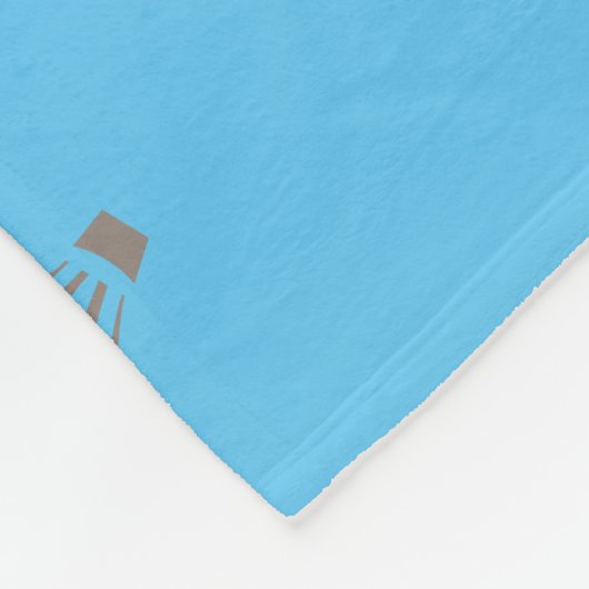 Träumen Sie ein großes kleines! Blaue Babydecke Fleecedecke (Ecke)