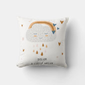 Träumen Sie ein wenig Traum personalisierter Name Kissen (Vorderseite)