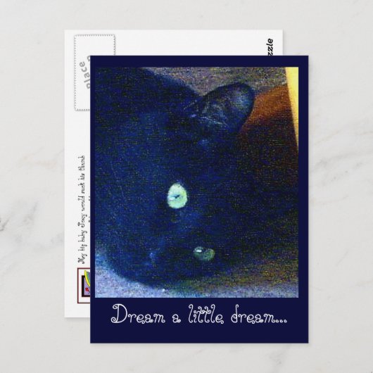 Träumen Sie ein wenig Traum Postkarte (Vorne/Hinten)