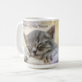 Träumen Sie eine kleine Traumkatze-Tasse Kaffeetasse (Vorderseite Links)