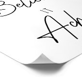 Träumen Sie es glauben, es zu erreichen inspiriere Poster (Ecke)