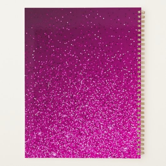 Träumen Sie es glauben, es zu erreichen rosa Motiv Planer (Rückseite)