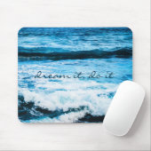 Träumen Sie es Hawaii Türkis Blue Waves Foto Mousepad (Mit Mouse)