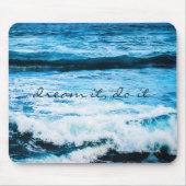 Träumen Sie es Hawaii Türkis Blue Waves Foto Mousepad (Vorne)