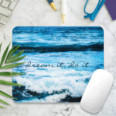 Träumen Sie es Hawaii Türkis Blue Waves Foto Mousepad
