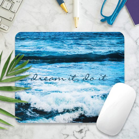 Träumen Sie es Hawaii Türkis Blue Waves Foto Mousepad
