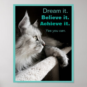 Träumen Sie es und machen Sie es Motivierend Poste Poster