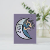 Träumen Sie, es wünscht es machen Moon Goddess Postkarte (Stehend Vorderseite)