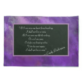 Träumen Sie Gaurdians mit E. Dickinson Gedicht Kissenbezug (Rückseite)