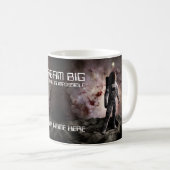 Träumen Sie groß. Astronaut im Weltraum Kaffeetasse (VorderseiteRechts)