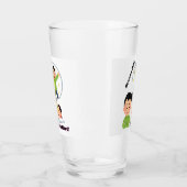 Träumen Sie große Arbeit hart Glas (Links)