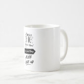 Träumen Sie große Arbeit hart versuchen, neue Ding Kaffeetasse (VorderseiteRechts)