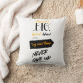 Träumen Sie große Arbeit hart versuchen, neue Ding Kissen (Decke)