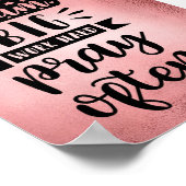 Träumen Sie große Arbeit harte Beten oft Poster (Ecke)