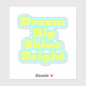 Träumen Sie große inspirierende Design-Aufkleber Aufkleber (Blatt)