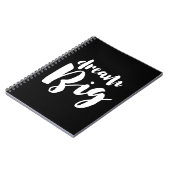 Träumen Sie großen Schriftart Notizblock (Linke Seite)