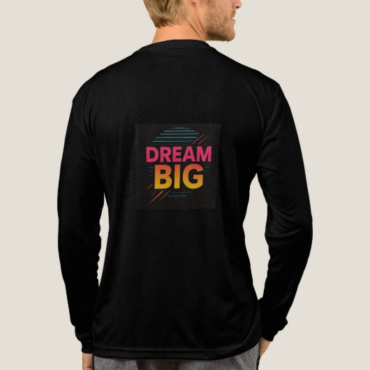 Träumen Sie lange für Männer Tri-Blend Shirt (Rückseite)