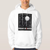 Träumen Sie motivierend Design mit sterniger Nacht Hoodie (Vorderseite)
