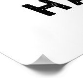 Träumen Sie nicht davon, dass es zu einem lustigen Poster (Ecke)