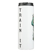 Träumen Sie nicht davon - trainieren Sie es! Fitne Thermosbecher (Rückseite)