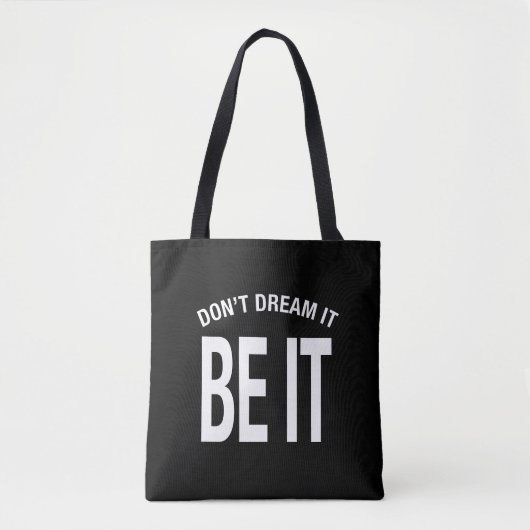 Träumen Sie nicht, es sei Hoodie Tasche (Vorderseite)