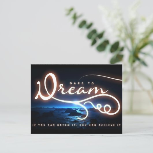 Träumen Sie Postkarte (Stehend Vorderseite)