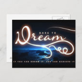 Träumen Sie Postkarte (Vorne/Hinten)