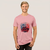 Träumen Sie sanft, leben Sie mutig Tri-Blend Shirt (Vorderseite voll)
