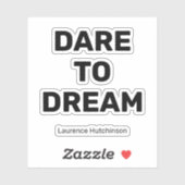 Träumen Sie sich einfach schwarze Farbe | Niedlich Aufkleber (Blatt)