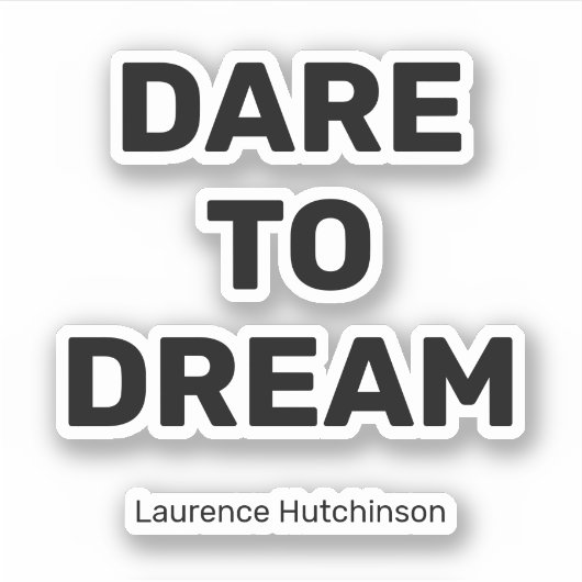 Träumen Sie sich einfach schwarze Farbe | Niedlich Aufkleber (Vorderseite)