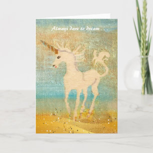 Träumen Sie sich! Happy Birthday Unicorn Karte