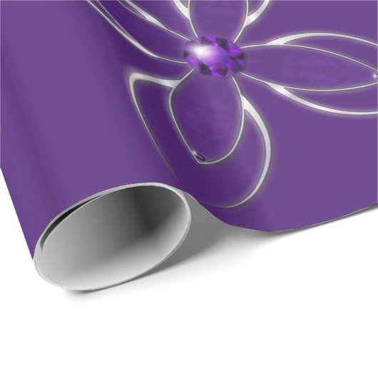 Träumen Sie vom Amethyst Wrapping Paper Geschenkpapier (Rolleneckpunkt)