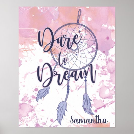 Träumen Sie vom DreamColor Dreamcatcher Personalis Poster (Vorne)