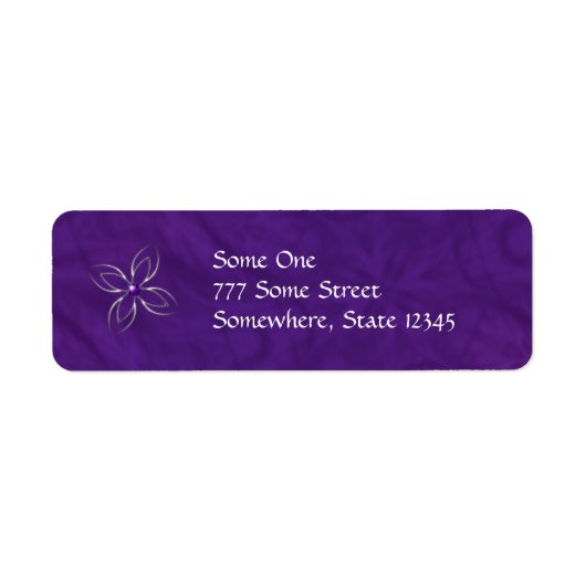 Träumen Sie von Amethyst Address Labels (Vorne)