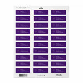 Träumen Sie von Amethyst Address Labels (Vorne)