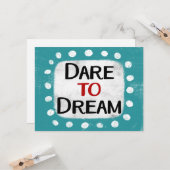 Träumen Sie von der Grußkarte Karte (Vorderseite/Rückseite Beispiel)