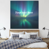 Träumen unter den Sternen - Personalisierte Aurora Leinwanddruck (Insitu (Schlafzimmer))