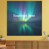 Träumen unter den Sternen - Personalisierte Aurora Leinwanddruck (Insitu (Wohnzimmer))