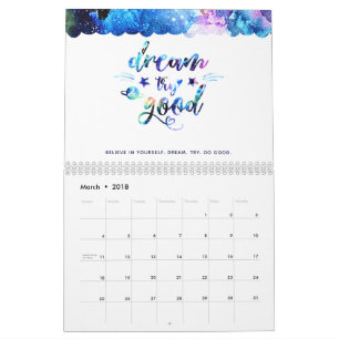 Träumen. Versuch's! Gut machen. Kalender