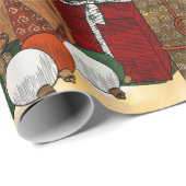 Träumen vom Weihnachtsmorgen! Geschenkpapier (Rolleneckpunkt)