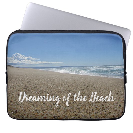 Träumen von Beach West Coast Foto Pacific Ocean Laptopschutzhülle (Vorderseite)