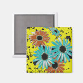 Träumen von Daisies Magnet (Vorderseite/Rückseite)