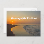 Träumen von den Malediven! Postkarte (Vorne/Hinten)