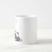 Träumen von dir Qoute Monogram Dog Kaffeetasse (Mittel)