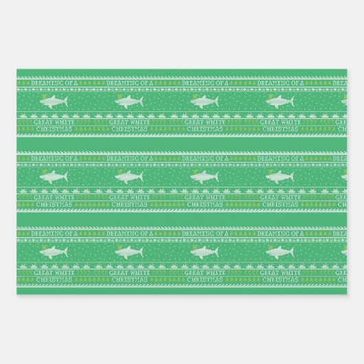 Träumen von einem großen weißen Hai, einem keuchig Geschenkpapier Set (Vorderseite 2)