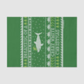 Träumen von einem großen weißen Weihnachtskraut Seidenpapier (Vorderseite)