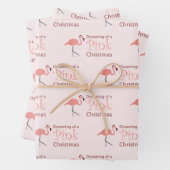 Träumen von einem rosa Weihnachten - Geschenkpapier Set (Beispiel)