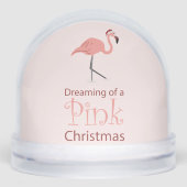 Träumen von einem rosa Weihnachten Schneekugeln (Vorderseite)