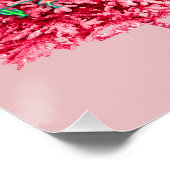 Träumen von einem rosa Weihnachtslicht Poster (Ecke)