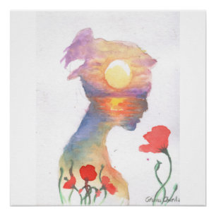 Träumen von einem Sonnenuntergang Poster